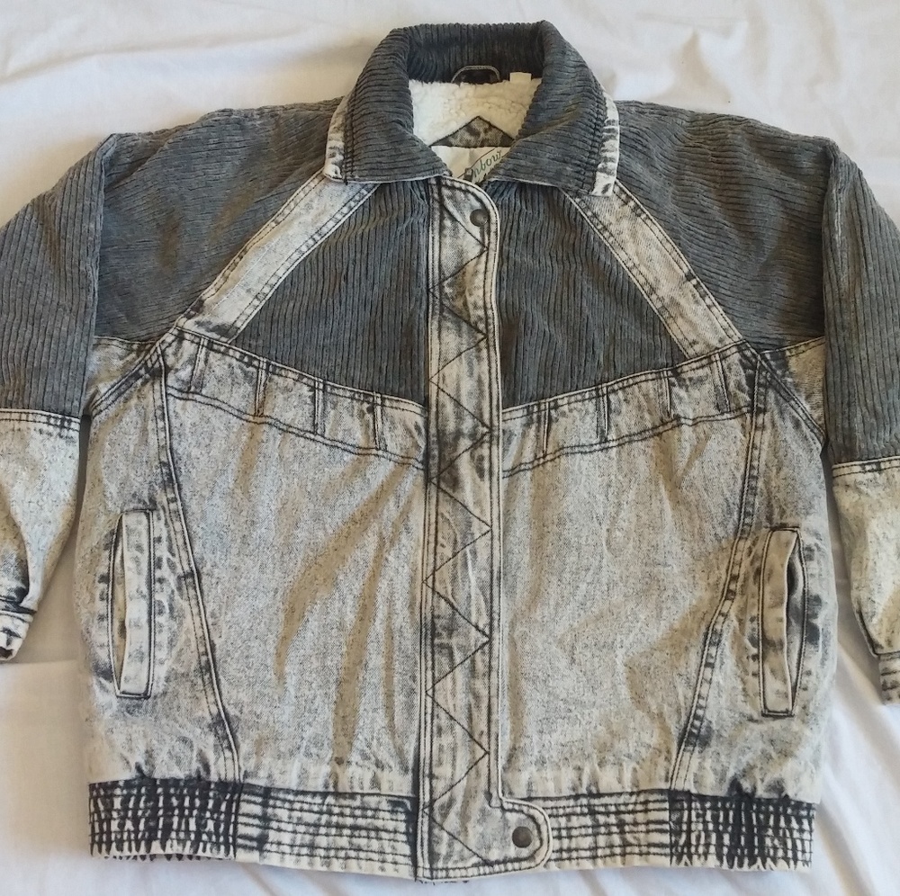 Vintage Rainbow West denim winter jacket.